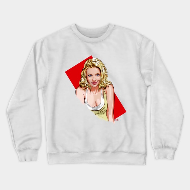 Scarlett Johansson - An illustration by Paul Cemmick Crewneck Sweatshirt by PLAYDIGITAL2020